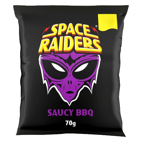 Space Raiders Puffed Snacks Saucy BBQ 70 g