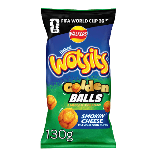 Wotsits Puffed Snacks Golden Balls Smokin' Cheese 130 g