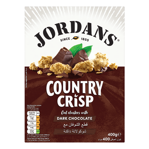 Jordans Country Crispy Oat Dusters With Dark Choclate 400 g