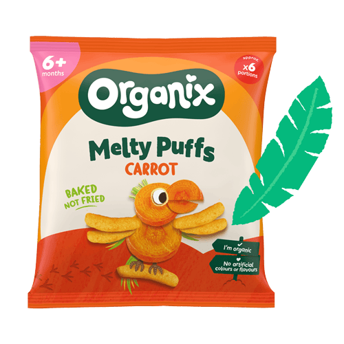 Organix Baby Puffs Melty Carrot Organic 4 pcs 18 g