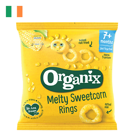 Organix Melty Sweetcorn Rings (7 months +, 20g)