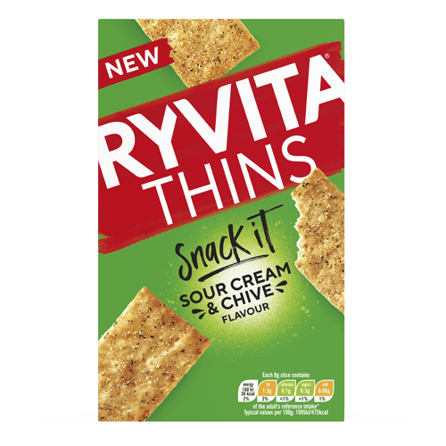 Ryvita Crackers Snack It Thins Sour Cream & Chive 125 g
