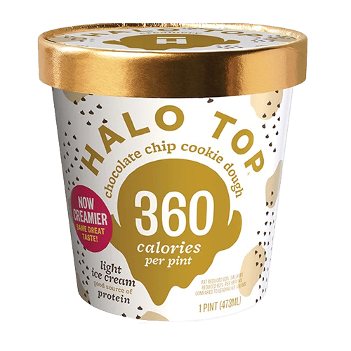 Halo Top Ice Cream Chocolate Chip Cookie Dough Tub 460 ml