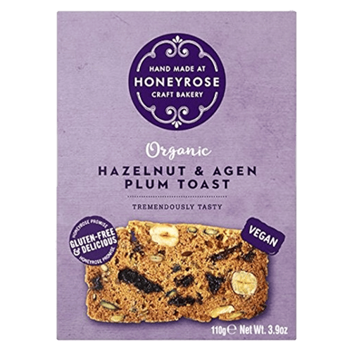 Honeyrose Organic Hazelnut & French Plum Toast 110G