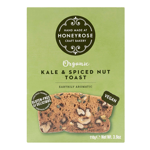 Honeyrose Organic Kale & Spiced Nut Toast  110G