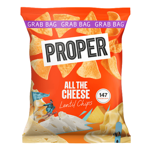 Proper Chips Crisps All The Cheese Grab Bag 31 g