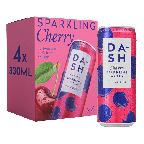 Dash Sparkling Water Wonky Cherry Multipack 330 ml x4