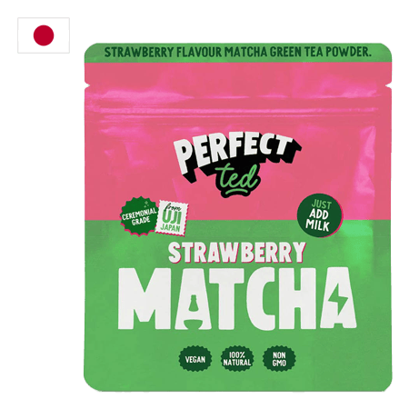Perfected Strawberry Matcha Powder Ceremonial Grade Japanese 75 g