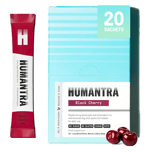 Humantra Electrolytes,Black Cherry , 20 x 3.9g