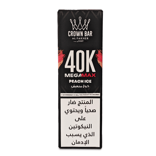 Al Fakher Crown Bar Peach Ice 40K Puffs