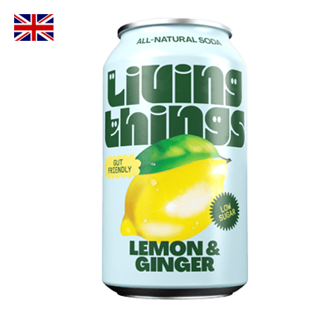 Living Things Lemon & Ginger Soda 330 ml