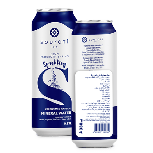 Souroti Sparkling Water Can 330 ml