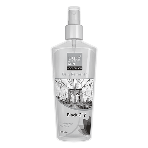 Pure Beauty Men, Body Splash Black City 250 ML