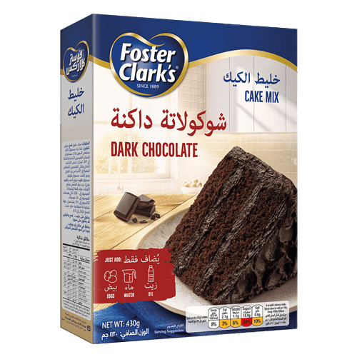 Foster Clarks Cake Mix Dark Chocolate 430 g