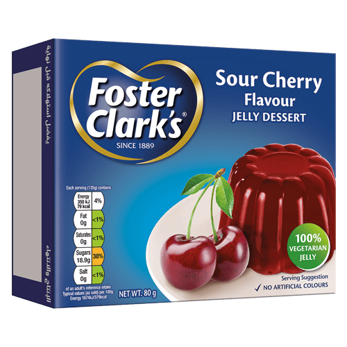 Foster Clarks Jelly Dessert Sour Cherry 80 g