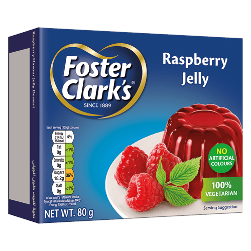 Foster Clarks Jelly Dessert Raspberry
