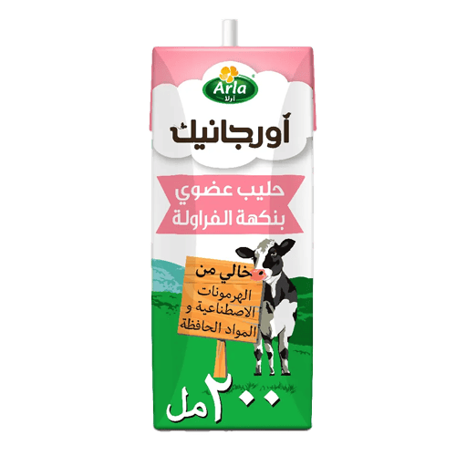Arla Organic Milk Strawberry Flavour 200 ml