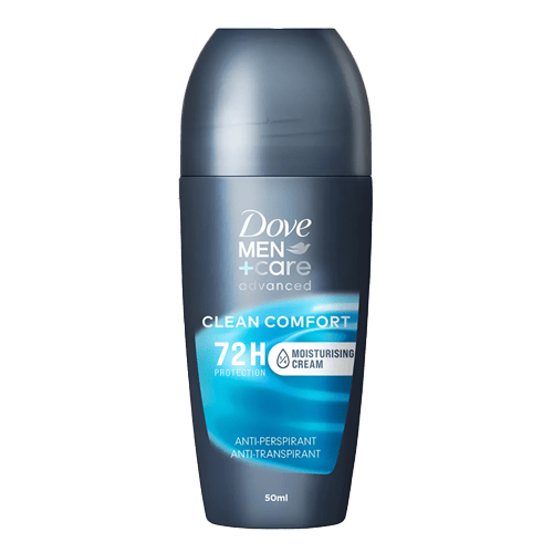 Dove Men+Care Roll-On Deodorant Advanced Antiperspirant Clean Comfort Scent 50 ml