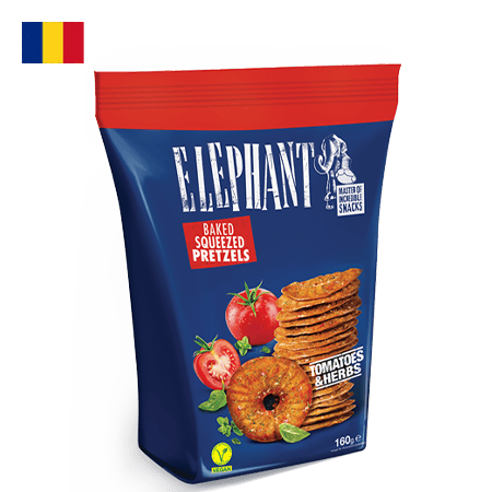 Elephant Pretzels Tomatoes & Herbs 160 g