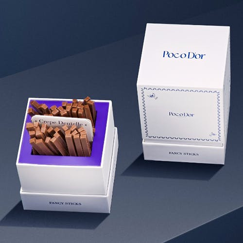 Pocodor Fancy Sticks French Chocolate Sticks Filled With Salted Toffee 600G