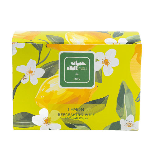 Refreshing wipe (6cm x 10cm) 20 Packs, (LEMON)