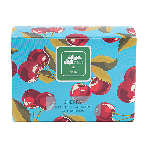 Refreshing wipe (6cm x 10cm) 20 Packs, (CHERRY)