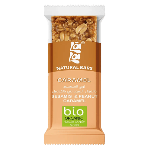 Lala Bars Sesame and peanut with caramel bar Organic