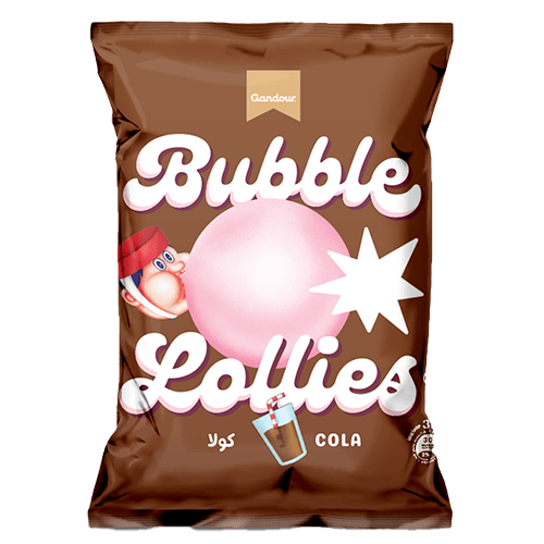 Gandour Bubble lollies Lolipop Cola 40 pcs 360 g