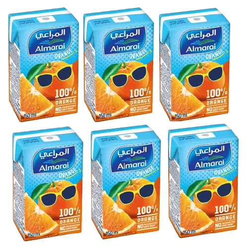 Al Marai Orange Juice 6 pcs 140 ml