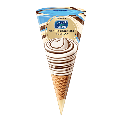 Almarai  Ice Cream Cone Vanilla Salted Caramel Choco 120Ml