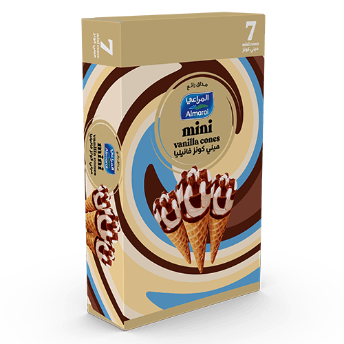 Almarai Ice Cream Cone Mini Vanilla 196Ml