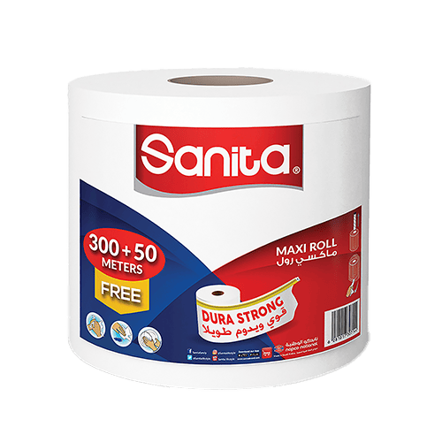 Sanita Club Maxi Roll Kitchen Tissues 300M+50M Free