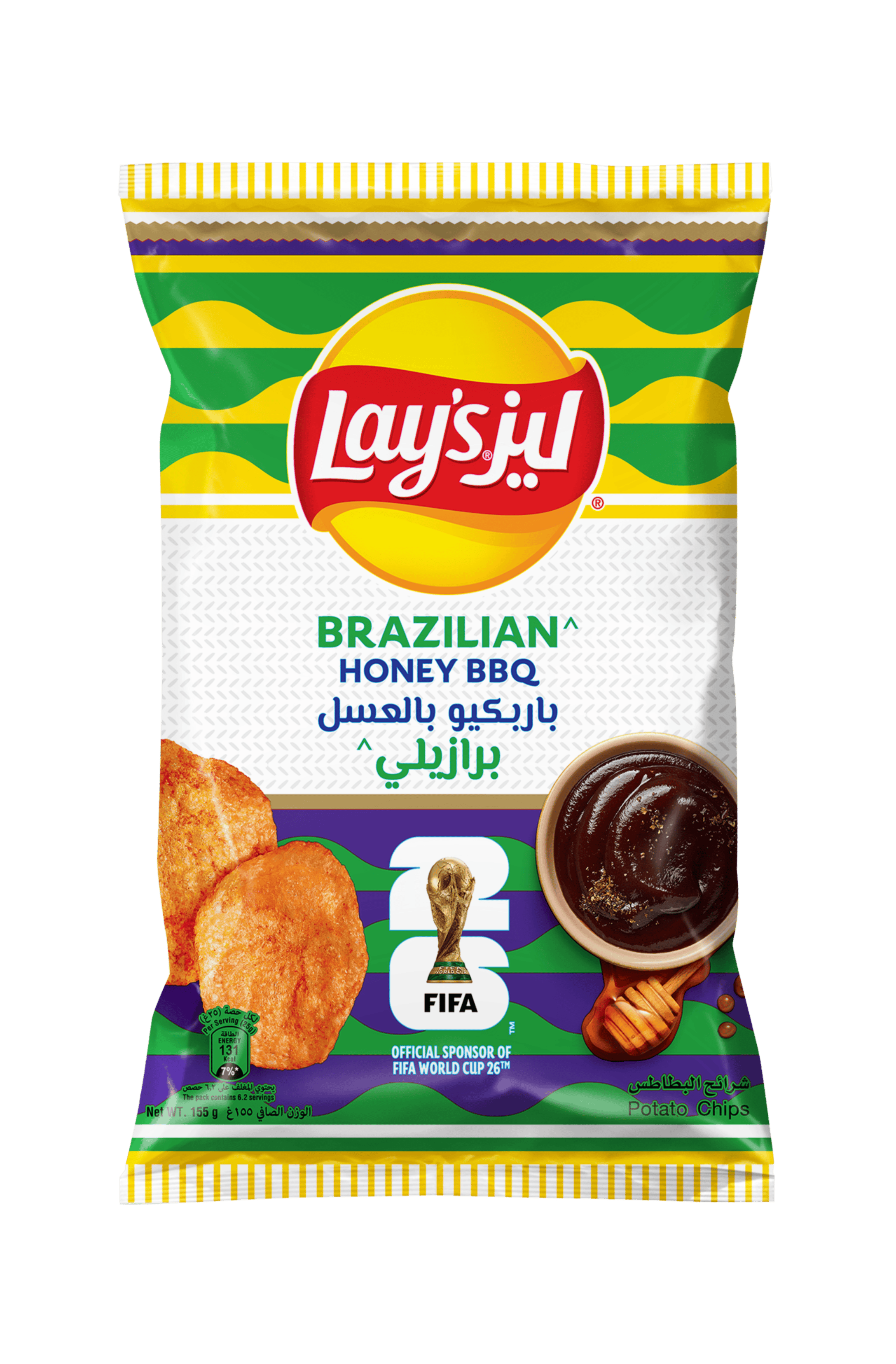 Lay’s Brazilian Honey BBQ Potato Chips 155g
