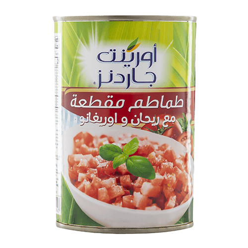 Orient Garden Chopped Tomatoes with Basil and Oregano 400 g