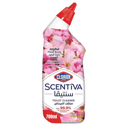 Clorox Scentiva Toilet Bowl Cleaner Japanese Spring Blossom 709ml