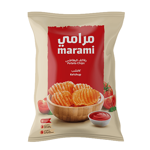 Marami Ketchup Wavy Potato Chips 55 g
