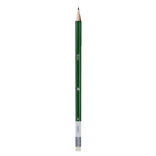 Roco Premium Hexagonal Green Barrel With Eraser Pencil, Hb, Standard, 1 Pencil