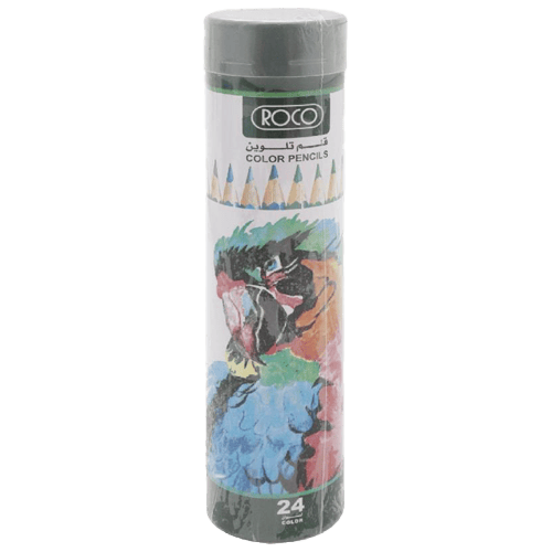 Roco Color Pencil Set, Assorted Color, Medium, 24 Colors