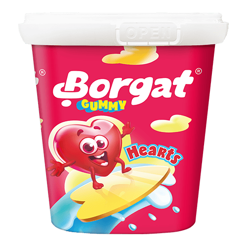 Borgat Gummy Heart Berries Tubs 160 g