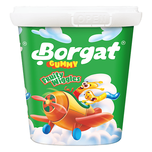 Borgat Gummy Fruity Wiggles Tubs 160 g