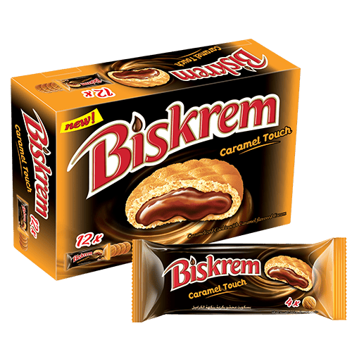 Biskrem Caramel Cookies 12 pcs