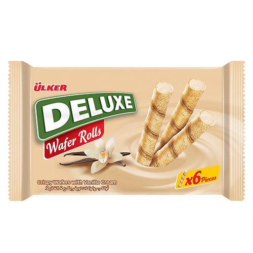 Ulker Deluxe Wafer Roll Vanilla