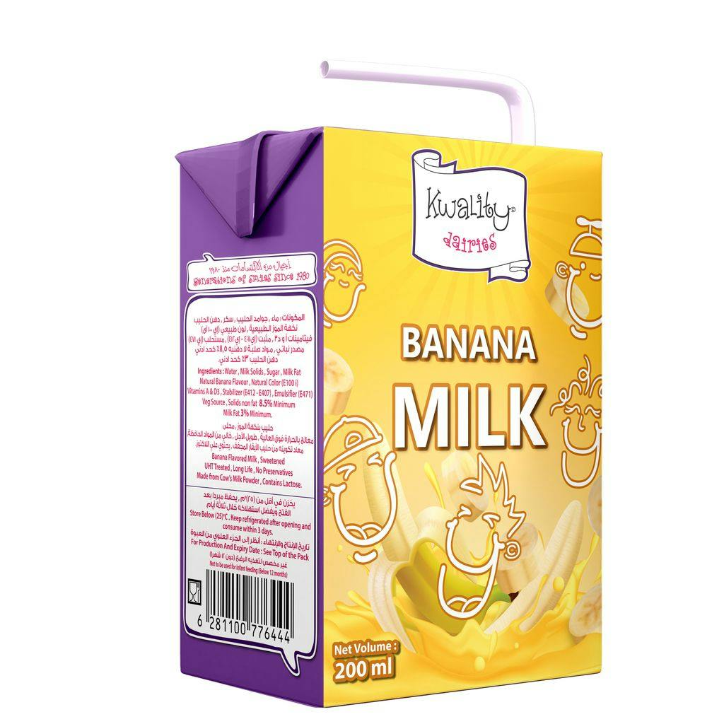 Kwality Banana Flavoured Milk 200 ml