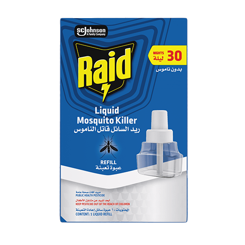 Raid Mosquito Repellent Refill for 30 Nights Protection Neutral Scent 21.9ml