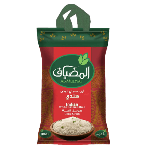 Al Mudayaf Indian White Basmati Rice 10 kg