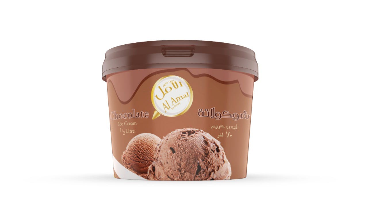 Al Amal Ice Cream Chocolate  1/2 L 500 ml