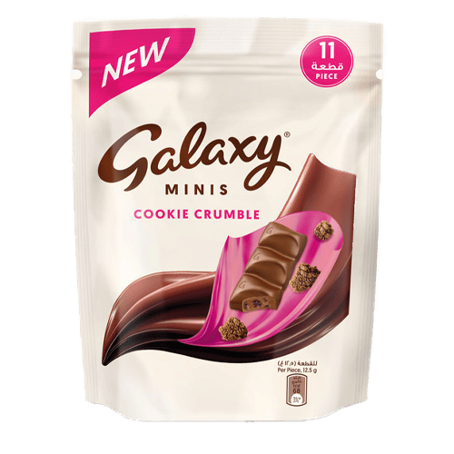 Galaxy Cookie Crumble Minis 11 pcs 137 g