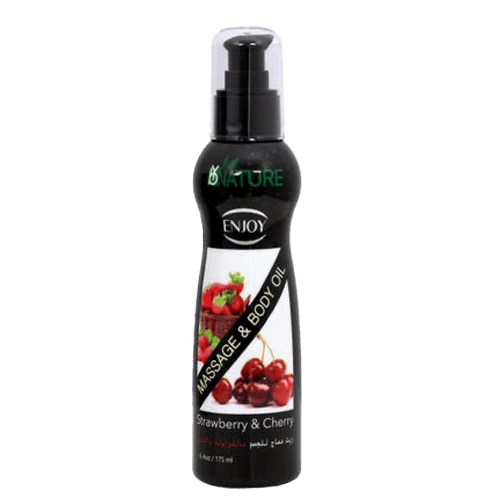Enjoy Strawberry & Cherry Massage Oil 175 Ml