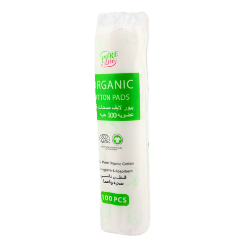 Purelife Organic Cotton Pads 100 Pcs