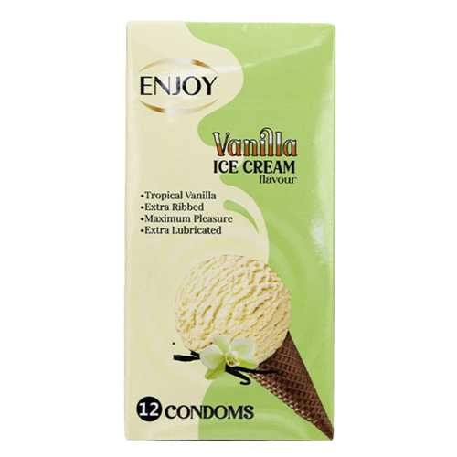 Enjoy Ice Cream Vanilla Premium Condoms 12 pcs